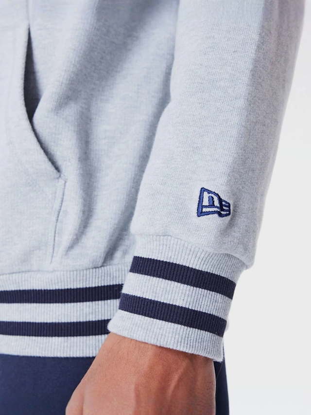 New Era, LA Dodgers MLB Rib Infill Oversized Hoodie, grey, Image 4 of 6