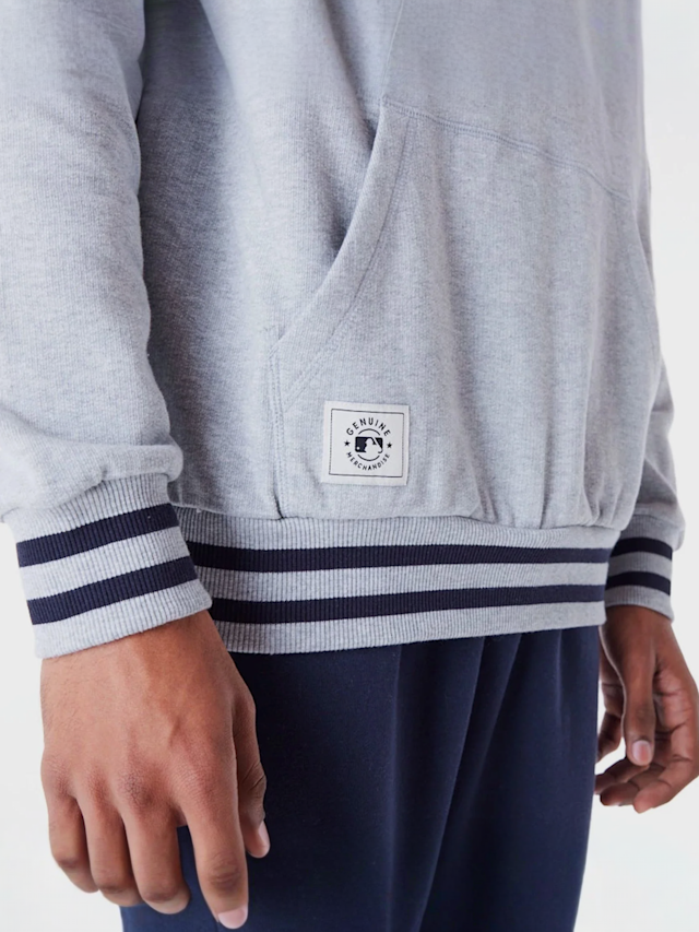 New Era, LA Dodgers MLB Rib Infill Oversized Hoodie, grey, Image 5 of 6