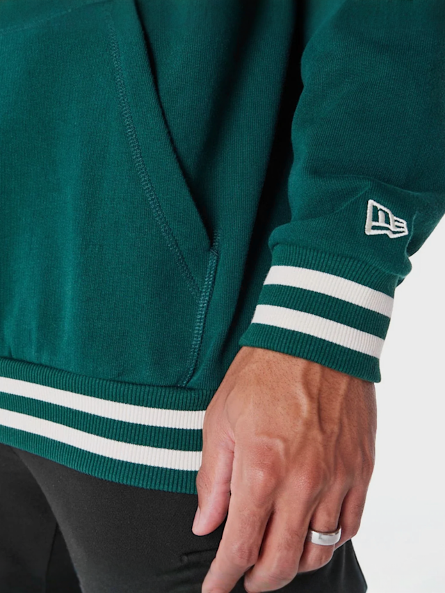 New Era, Oakland Athletics MLB Rib Infill Oversized Hoodie, green, Image 5 of 5