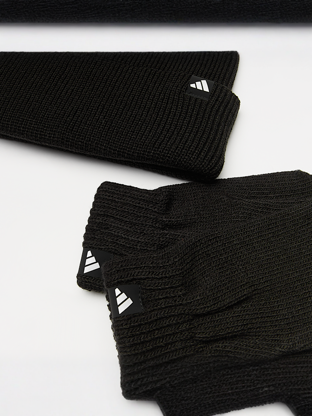adidas Originals, Glove Beanie Set, black, Image 3 of 3