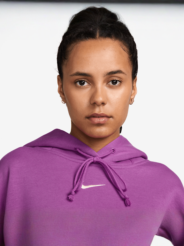 Nike, Sportswear Phoenix Fleece Over Oversized Hoodie, purple, Image 3 of 3