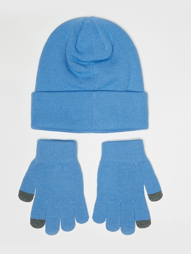 Nike, Jan Jordan Essentials Beanie Set (2 Piece), blue, Image 2 of 3