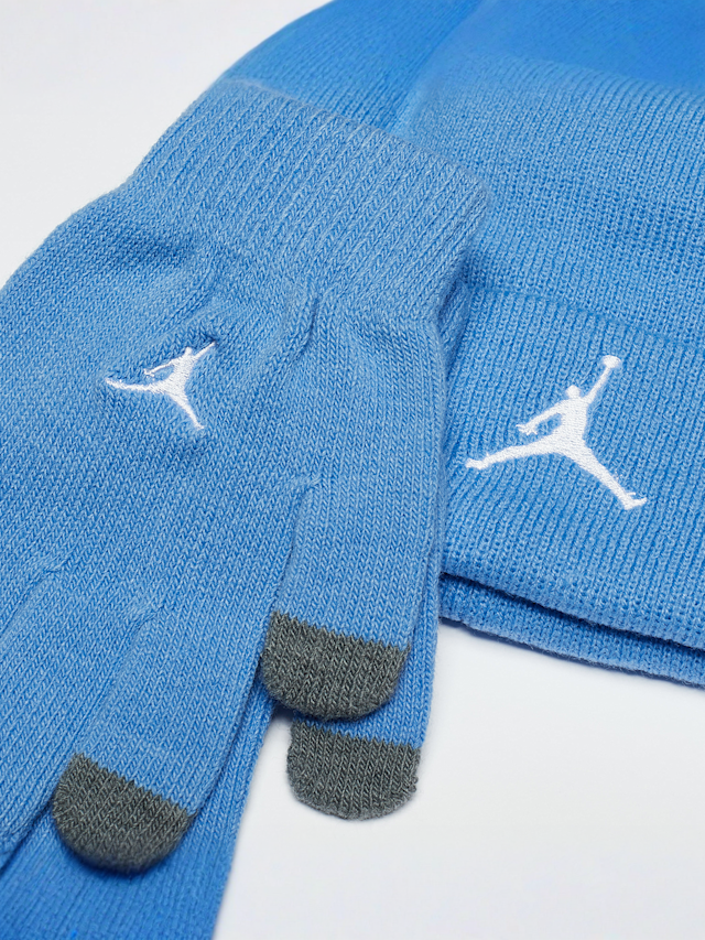 Nike, Jan Jordan Essentials Beanie Set (2 Piece), blue, Image 3 of 3