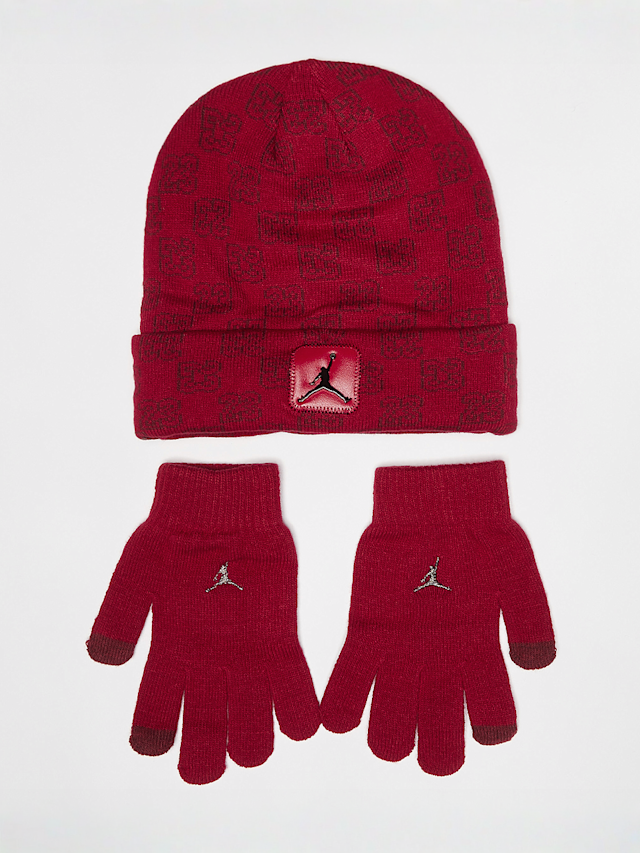 Nike, Jan Monogram Beanie Set (2 Piece), red, Image 1 of 3