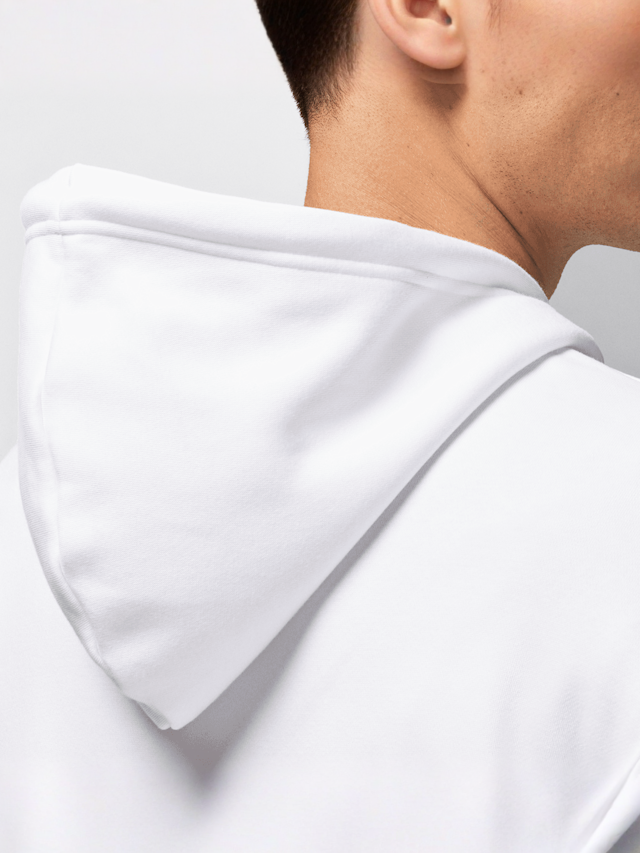 Jordan, Essential Fleece Baseline Hoodie, white, Image 5 of 7