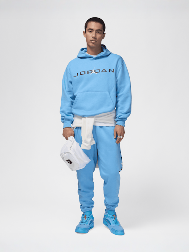 Jordan, Essentials Fleece Hoodie, blue, Image 5 of 5