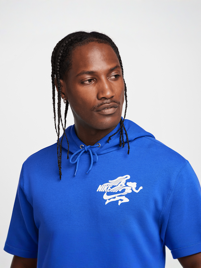 Nike, Sportswear Club Hoodie, blue, Image 3 of 7