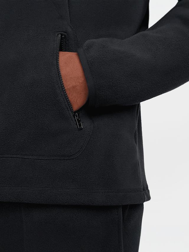 Nike, Club Fleece Winterized Hoodie, black, Image 4 of 5