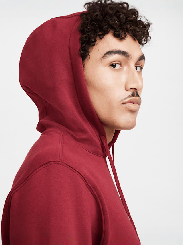 Nike, Sportswear Club Fleece Hoodie, red, Image 6 of 7