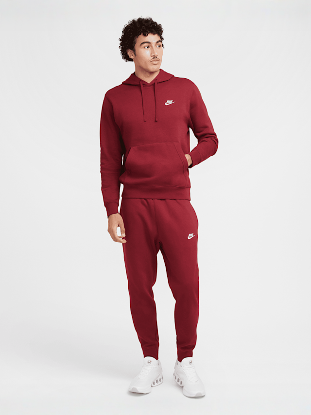 Nike, Sportswear Club Fleece Hoodie, red, Image 7 of 7
