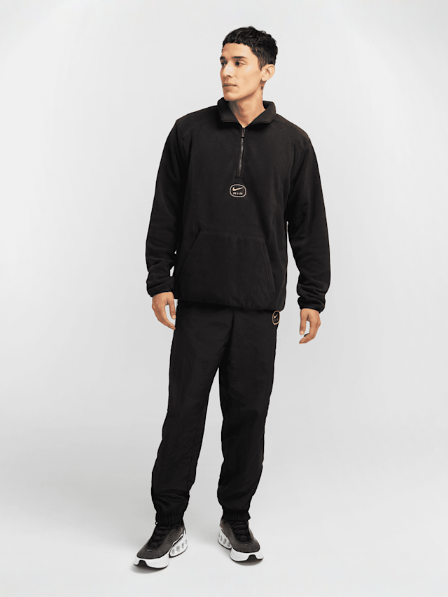 Nike, Sportswear Swoosh Air Half-Zip Polar Fleece, black, Image 7 of 7