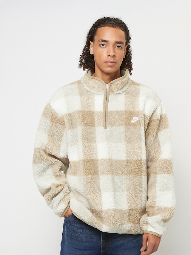 Nike, Club Seasonal Winterized All Over Print Halfzip, beige, Image 1 of 4