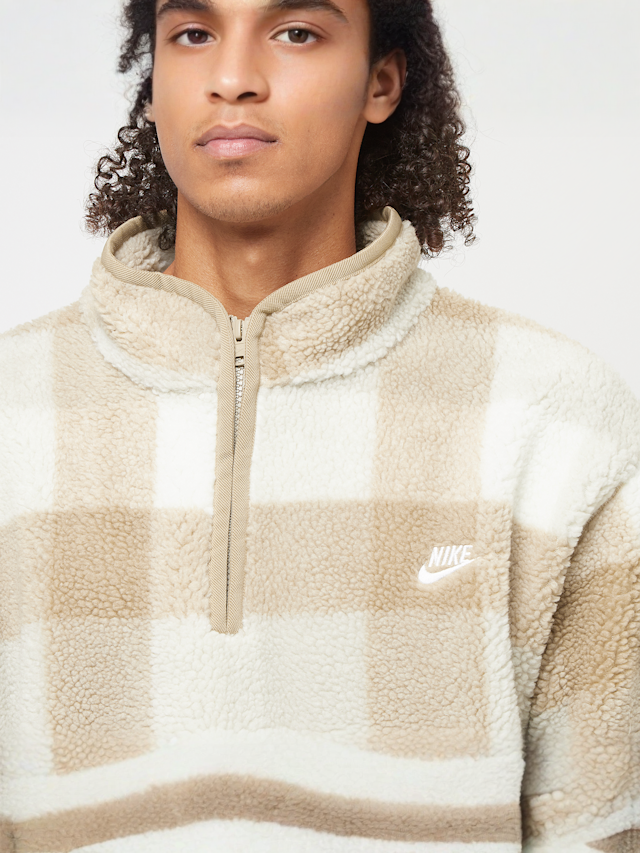 Nike, Club Seasonal Winterized All Over Print Halfzip, beige, Image 3 of 4