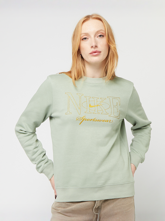 Nike, Sportswear Club Fleece Crew Shine, green, Image 1 of 4
