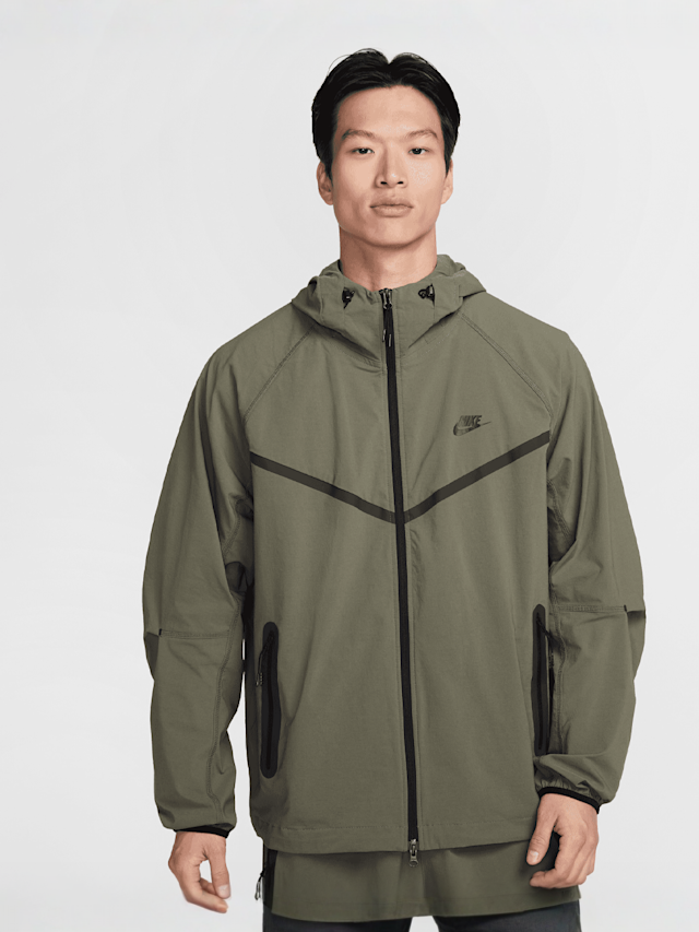 Nike, Tech Woven Windrunner Full Zip Jacket, green, Image 1 of 8