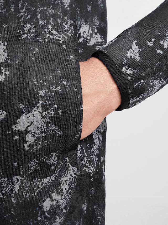 Nike, Tech Fleece Woven Windrunner Full Zip Jacket, black, Image 6 of 7