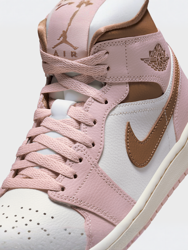 Jordan, WMNS Air Jordan 1 Mid, light pink, Image 7 of 8
