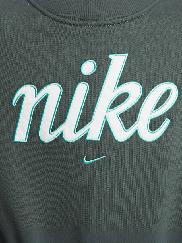 Nike, Sportswear Club Fleece Boxy Crew Graphics Star, green, Image 4 of 5