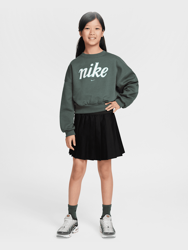 Nike, Sportswear Club Fleece Boxy Crew Graphics Star, green, Image 5 of 5