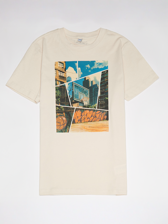 Mister Tee - Kids, Basketball Comic Tee, beige, Image 1 of 3