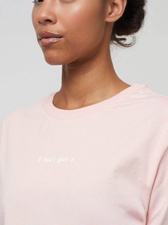 Miss Tee, I Don't Give A F Tee, light pink, Image 3 of 5