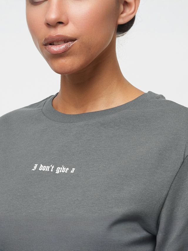 Miss Tee, I Don't Give A F Tee, grey, Image 3 of 5