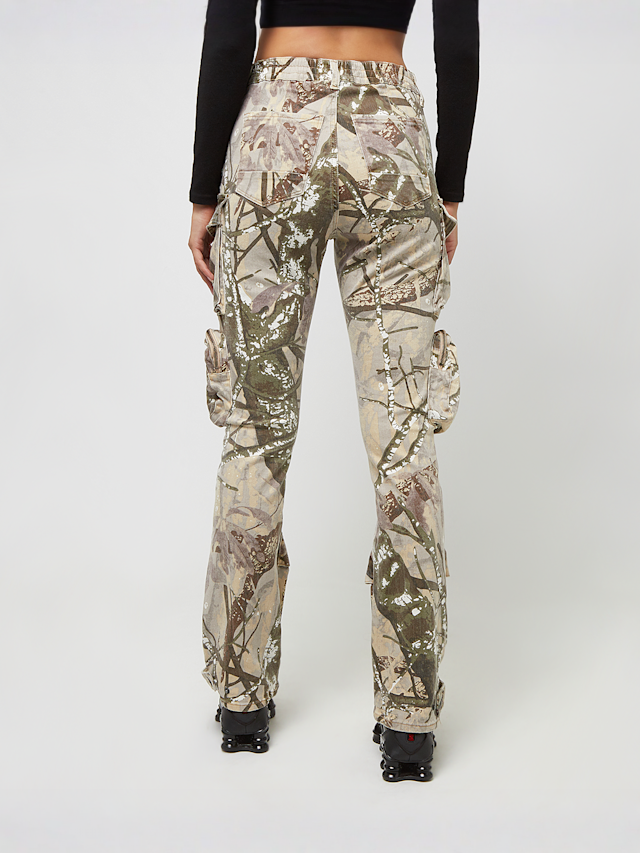 Smoke Rise, Utility High Rise Straight Pants, camouflage, Image 2 of 5