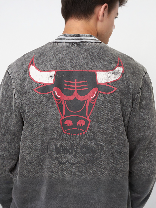 Mitchell & Ness, NBA Oversized Varsity Jacket Chicago Bulls, grey, Image 4 of 5