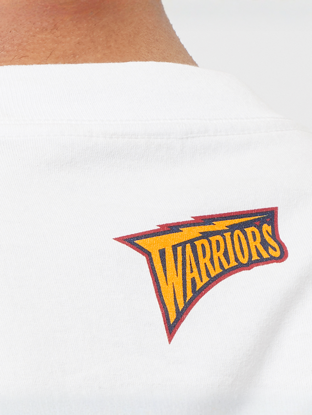 Mitchell & Ness, NBA Destination Leisure Shortsleeve Graphic Tee Golden Warriors, white, Image 4 of 5