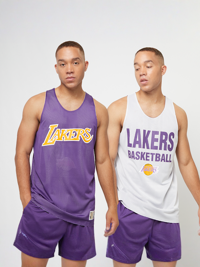 Mitchell & Ness, NBA Reversible Mesh Tank Vintage Logo La Lakers, purple, Image 1 of 8