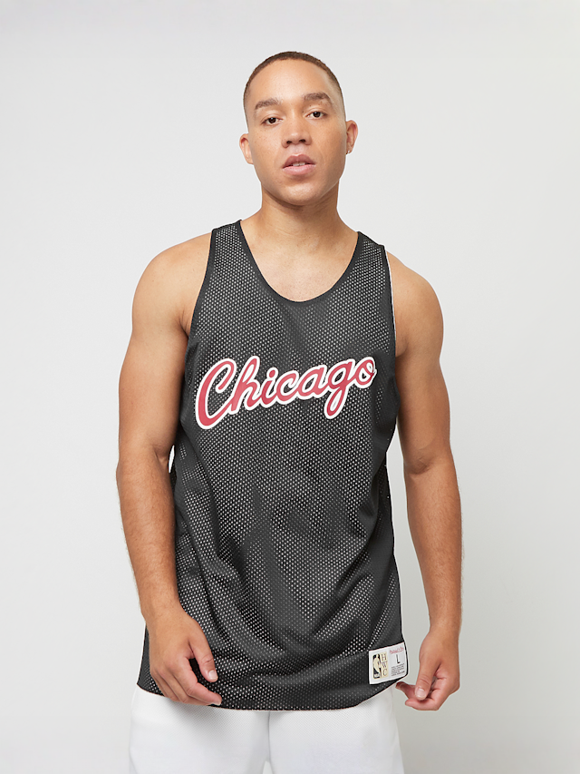 Mitchell & Ness, NBA Reversible Mesh Practice Tank Vintage Logo LA Lakers, black, Image 2 of 9