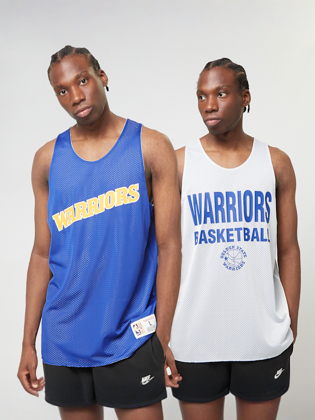 Mitchell & Ness, NBA Reversible Mesh Tank Vintage Logo Golden Warriors, blue, Image 1 of 8