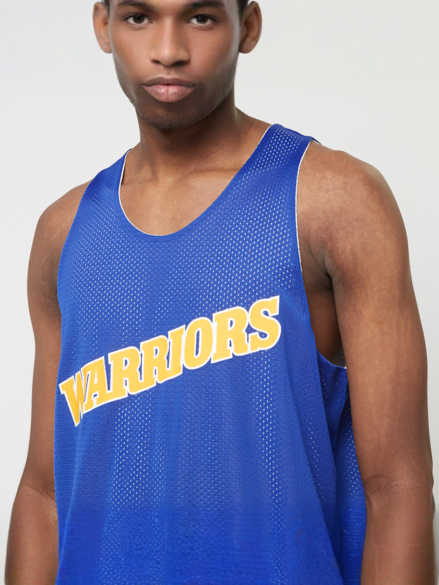 Mitchell & Ness, NBA Reversible Mesh Tank Vintage Logo Golden Warriors, blue, Image 4 of 8