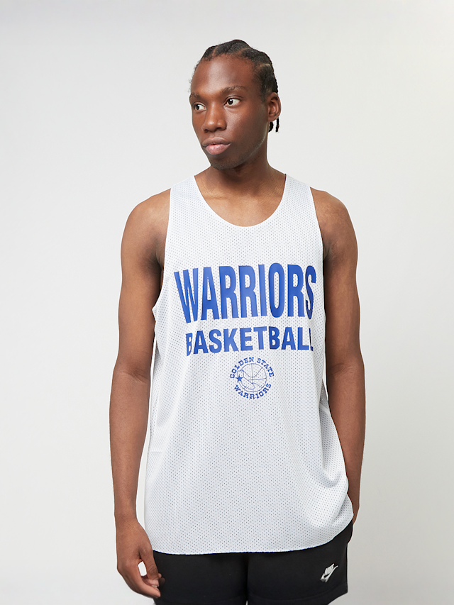 Mitchell & Ness, NBA Reversible Mesh Tank Vintage Logo Golden Warriors, blue, Image 6 of 8