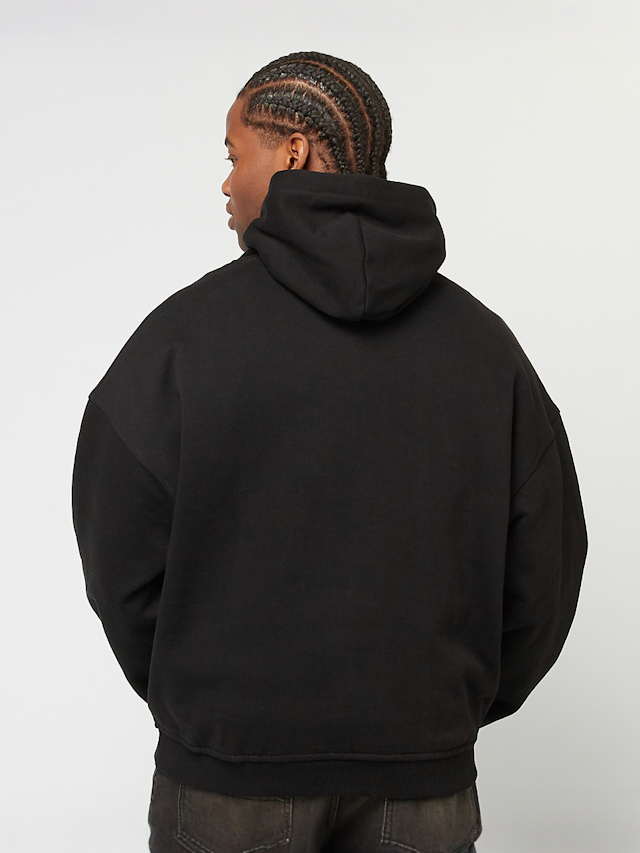 FAVELA, Fabric Patch Embroidery Black Hoodie, black, Image 2 of 5