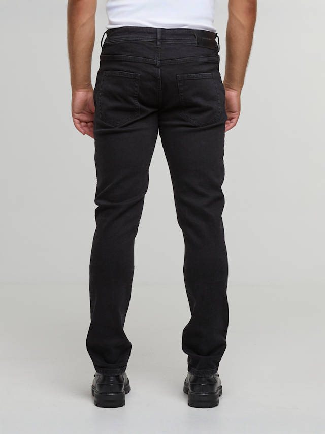2Y STUDIOS, Oscar Ripped Slim Fit Jeans, black, Image 2 of 5