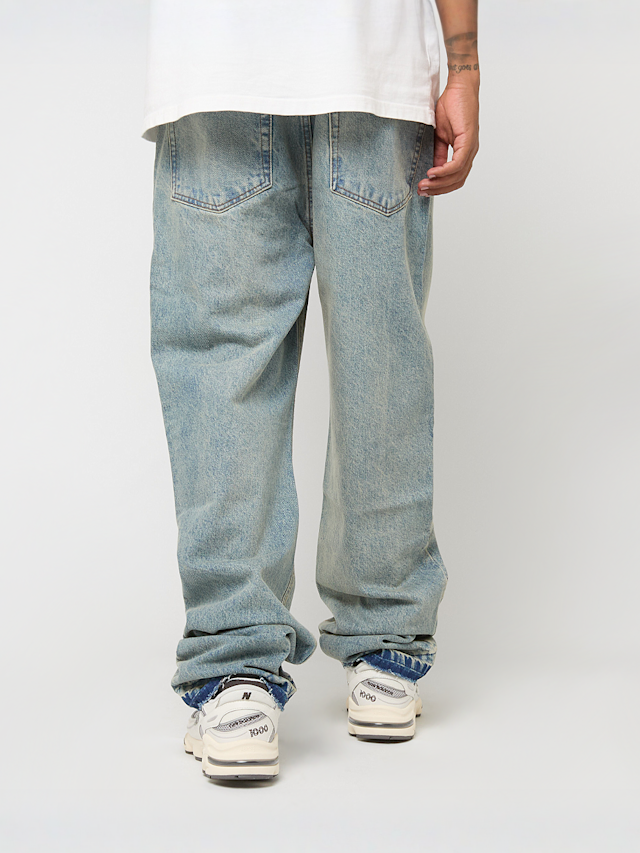 2Y STUDIOS, ARUN OPEN HEM STRAIGHT JEANS SAND BLUE, blue, Image 2 of 5