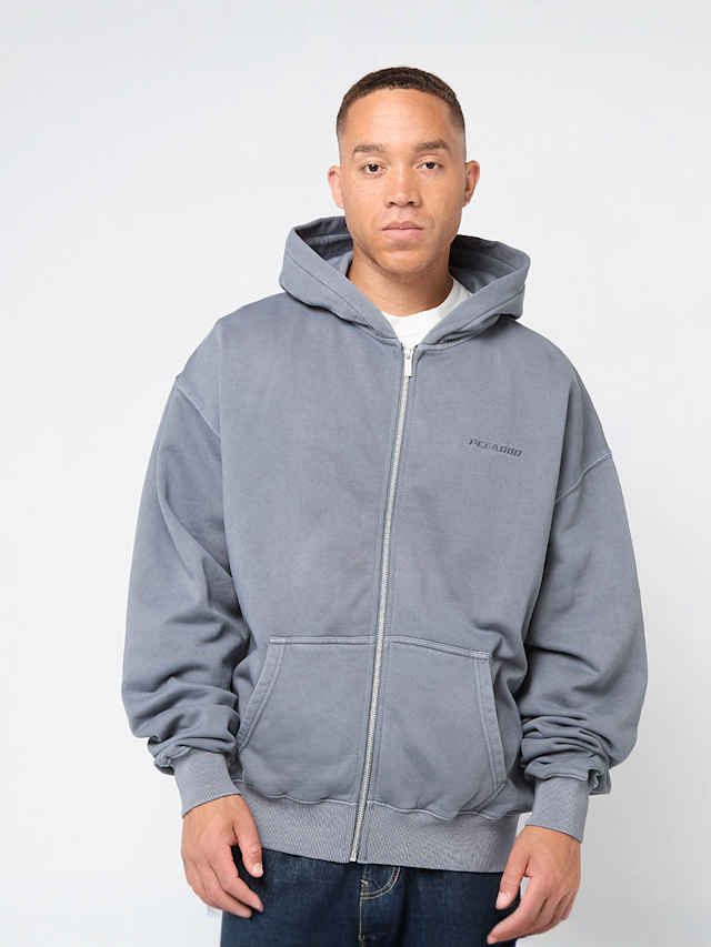 Pegador, Logo Oversized Sweat Jacket, grey, Image 1 of 4