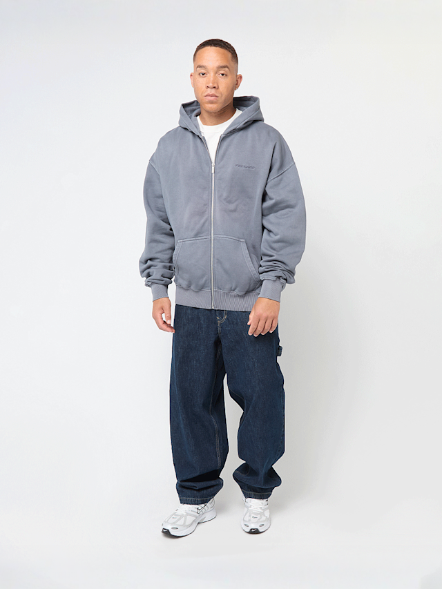 Pegador, Logo Oversized Sweat Jacket, grey, Image 4 of 4