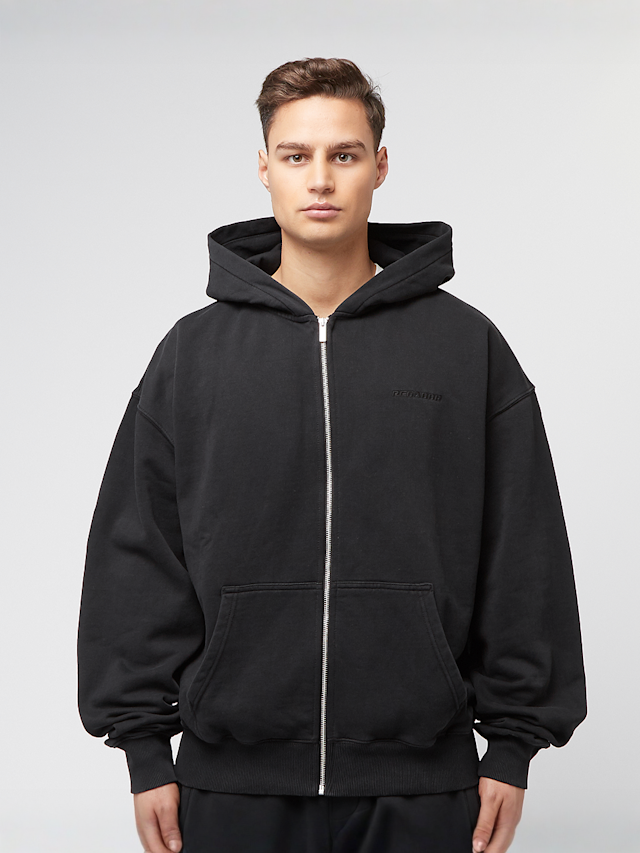 Pegador, Logo Oversized Sweat Jacket, black, Image 1 of 4