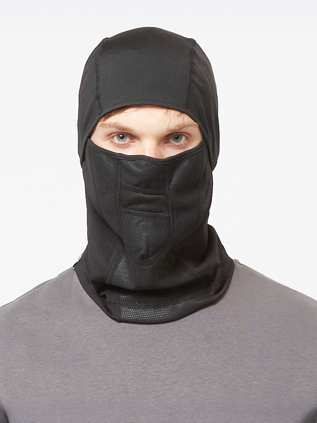 SNIPES, Woven Basic Logo Tech Balaclava, black, Image 4 of 4