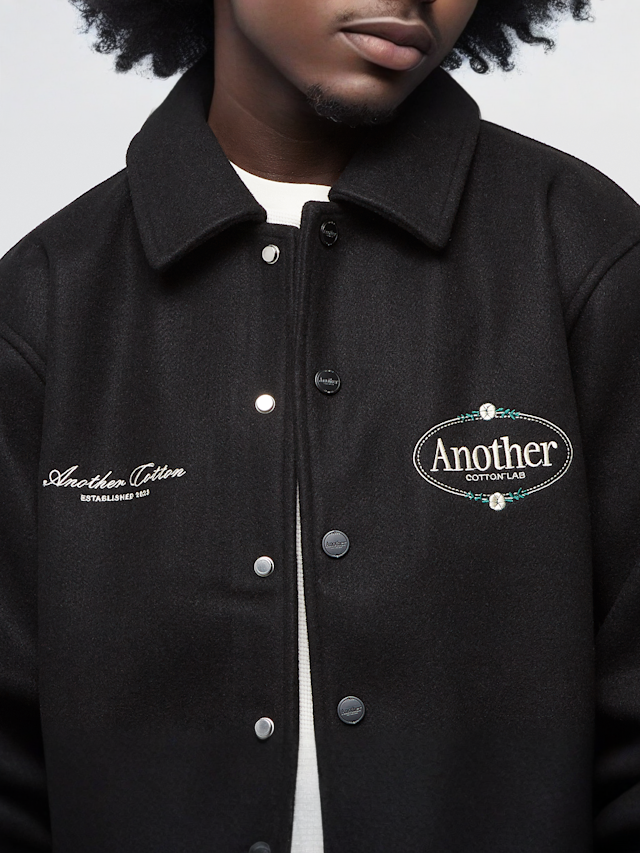 Another Cotton Lab, Another Varsity College Jacket, black, Image 3 of 6