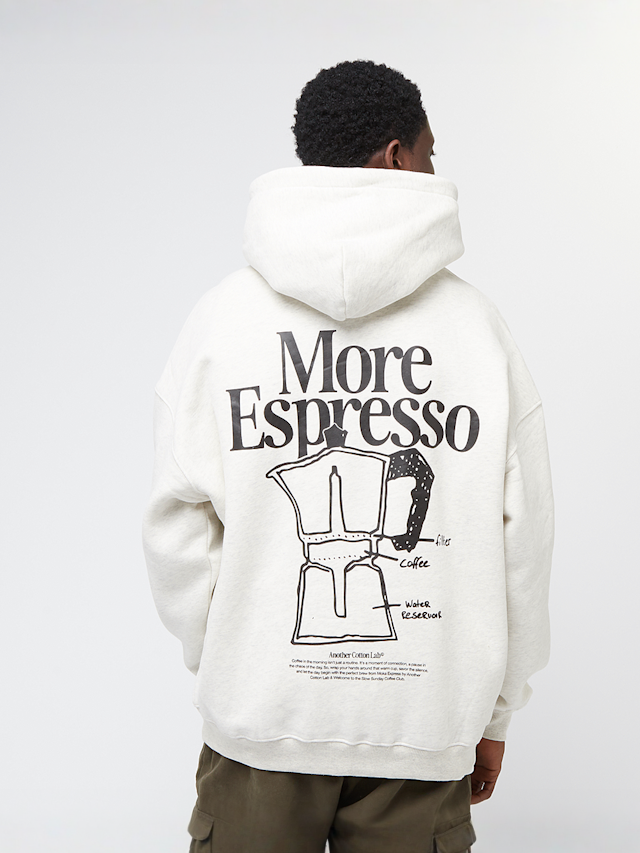 Another Cotton Lab, More Espresso Oversized Hoodie, grey, Image 1 of 5