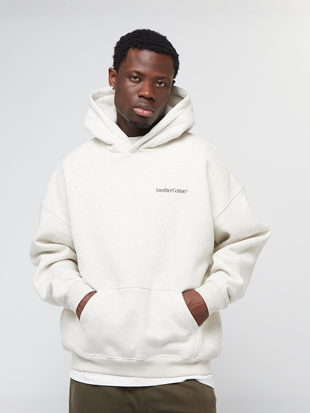 Another Cotton Lab, More Espresso Oversized Hoodie, grey, Image 2 of 5