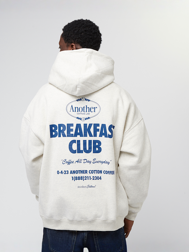 Another Cotton Lab, Breakfast Club Oversized Hoodie, grey, Image 1 of 5
