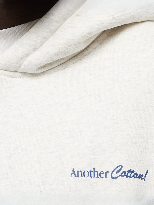 Another Cotton Lab, Breakfast Club Oversized Hoodie, grey, Image 3 of 5
