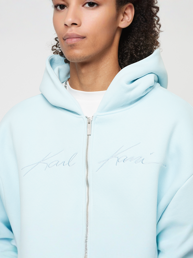 Karl Kani, Autograph Heavy Sweat Oversized Ziphoodie, blue, Image 3 of 4