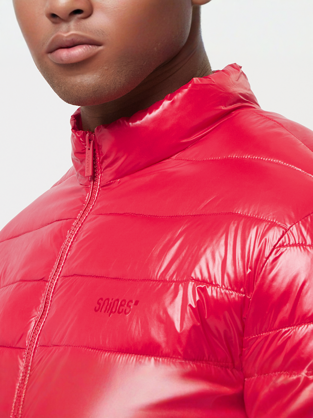 SNIPES, Small Logo Light Puffer Jacket, red, Image 3 of 4