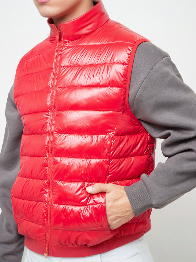 SNIPES, Small Logo Light Puffer Vest, red, Image 3 of 4