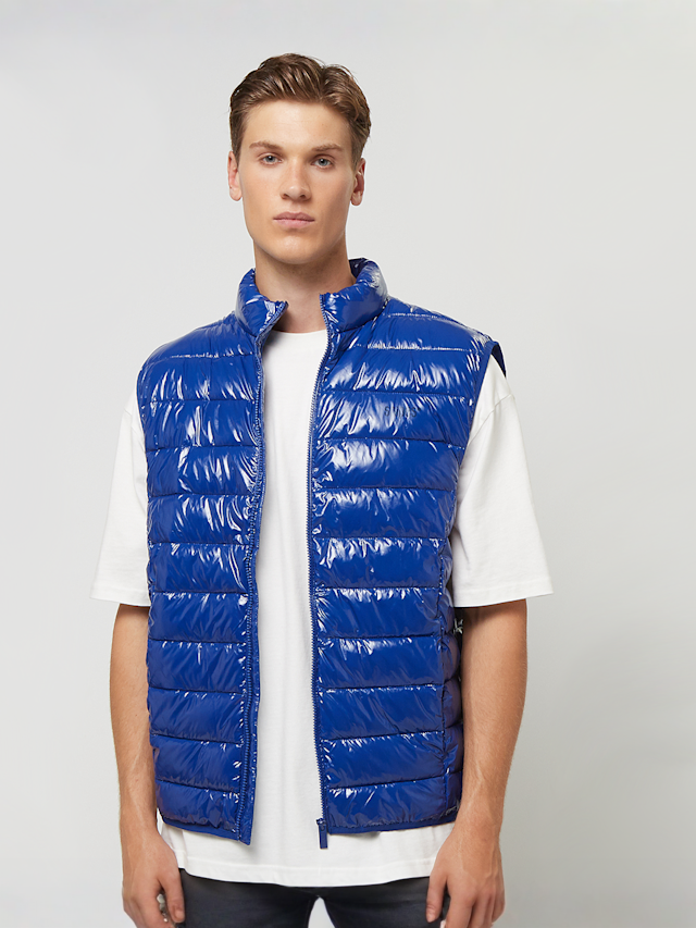 SNIPES, Small Logo Light Puffer Vest, blue, Image 1 of 5